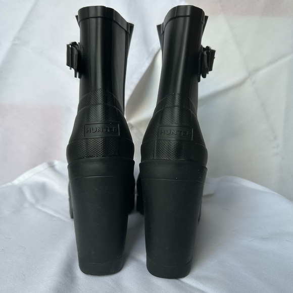 HUNTER Original Ankle Heel Boot Sz 7 - Picture 6 of 7